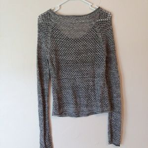 Roxy Sweaters - Roxy open knit scoop neck grey sweater size small Roxy Sweaters - Roxy open knit scoop neck grey sweater size small